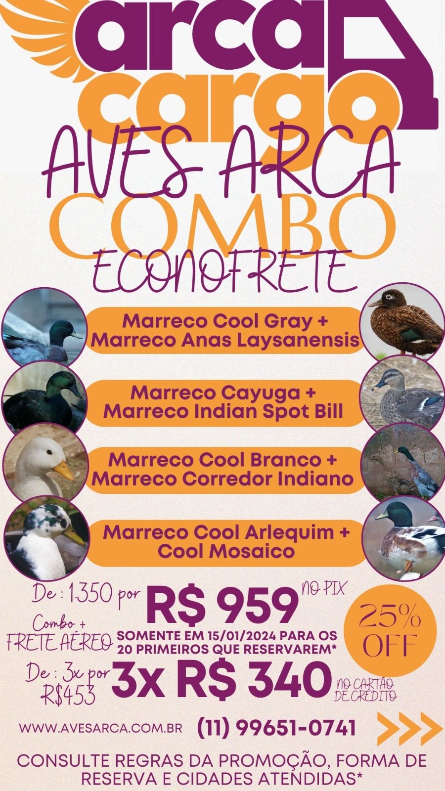 Aves Ornamentais, Aquáticas e mais.